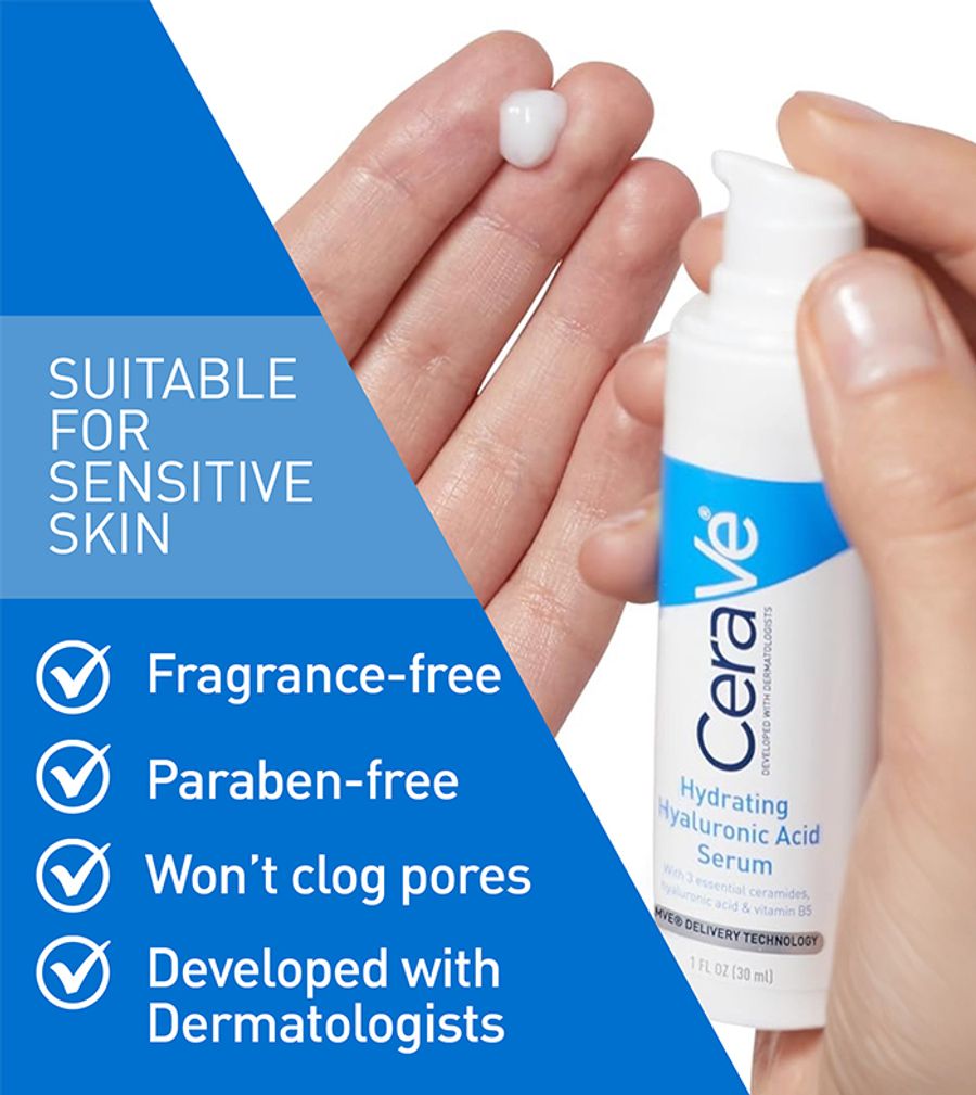 CeraVe Hydrating Hyaluronic Acid Serum 30ml
