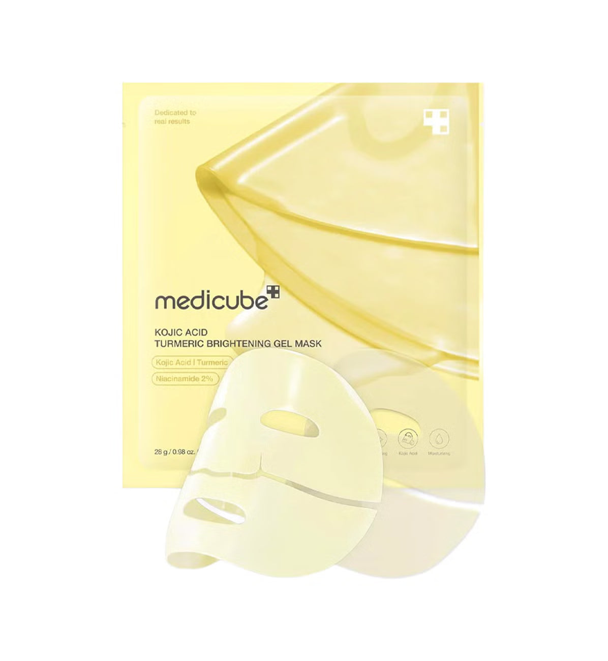 Medicube Kojic Acid Turmeric Brightening Gel Mask — Pack of 4